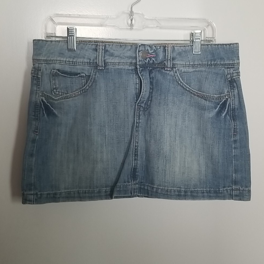 SO Embellished Denim Skirt